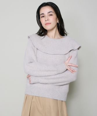 オフショルダー風グリッターニット（7154170046） | INED