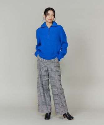 ハーフジッププルオーバーニット（7154170051） | INED