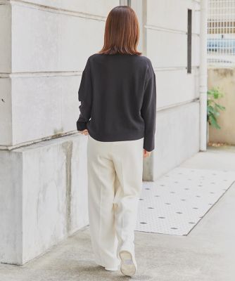 ウール100％クルーネックニット（7154170702） | INED 