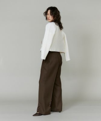 ウインディ、ガーディ ツイード風ニットカーディガン（7154178040） | INED (Women