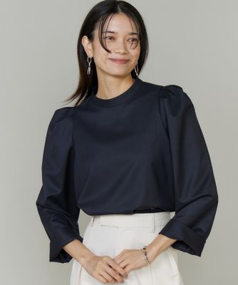 INED (Women)/イネド 《三尋木奈保コラボ・Oggi12月号掲載》盛り袖ブラウス(7154182019) 60ネービーブル トップス【三越伊勢丹/公式】