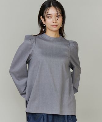 ＜INED L (Women/大きいサイズ)＞《大きいサイズ》盛り袖ブラウス《三尋木奈保コラボ》（７１５４１８２８１９）