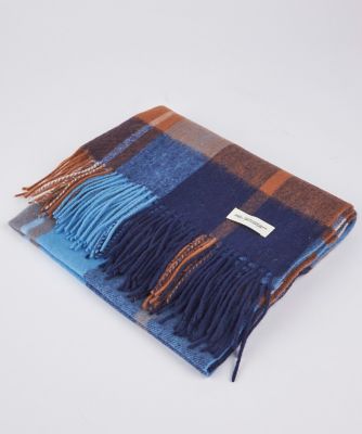 チェック柄ウール100％ストール（7154283603） | INED