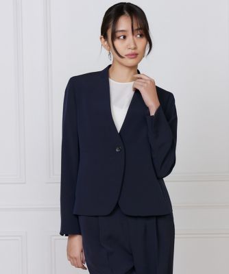 カラーレスジャケット（7160141011） | INED (Women)/イネド