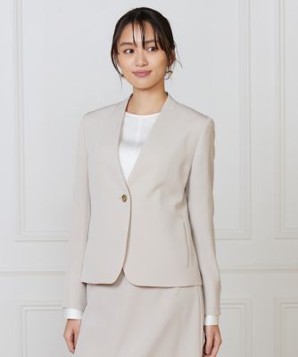 定価34000円✨タグ付き　INED　カラーレスジャケット　13号　トールサイズ 大きいサイズ》カラーレスジャケット（7160141811） | INED