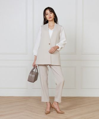 大きいサイズ》カラーレスジレ（7160141812） | INED L