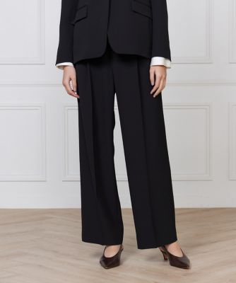 ＜INED L (Women/大きいサイズ)＞《大きいサイズ》ワンタックストレートセミワイドパンツ（７１６０１６１８１４）