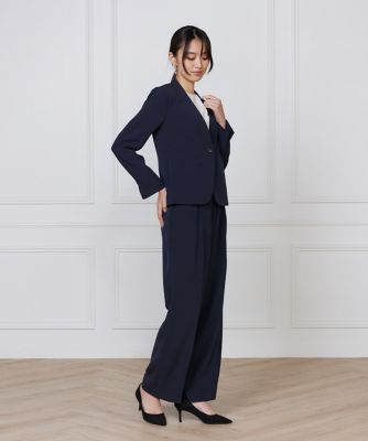 大きいサイズ》ワンタックストレートセミワイドパンツ