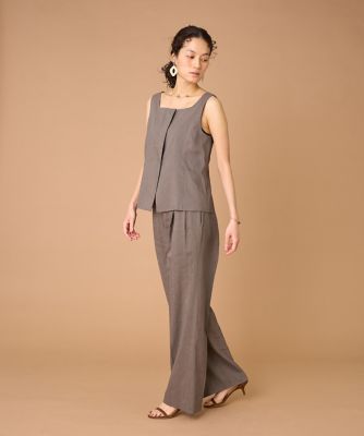 リネンスクエアネックジレ《PONTETORTO
