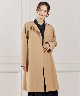 極美品★HERNO★コットン★ノーカラーコート★トレンチコート★スプリングコート ノーカラーコート（7161114003） | INED (Women)/イネド