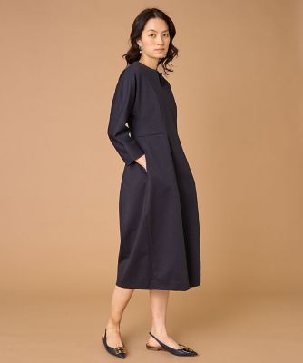 大きいサイズ》キーネックワンピース（7161121805） | INED