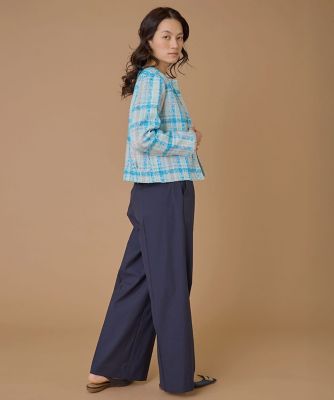 ノーカラーツイードジャケット《LINTON》（7161141005