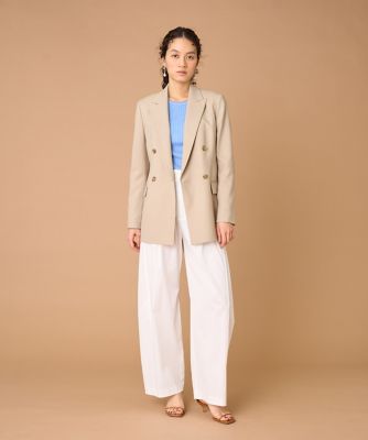 ダブルブレストジャケット（7161141006） | INED (Women