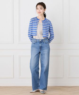 ワイドストレートデニムパンツ THE NIECE MID－RISE
