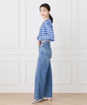 ワイドストレートデニムパンツ THE NIECE MID－RISE