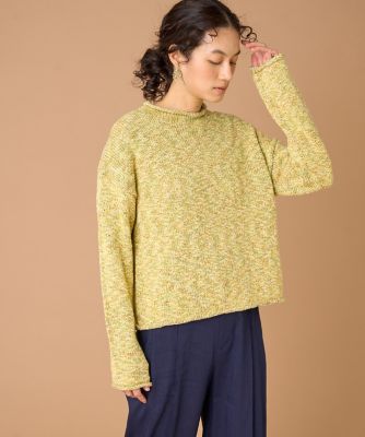 ＜INED L (Women/大きいサイズ)＞《大きいサイズ》ロールネックニットプルオーバー（７１６１１７０８１２）