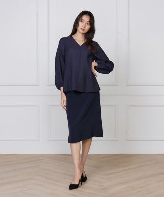 Vネックブラウス（7161182001） | INED (Women)/イネド