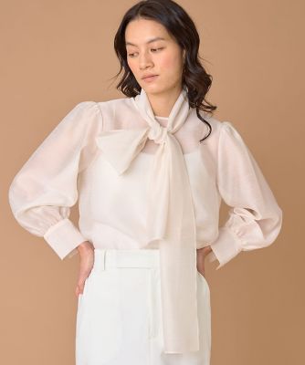 ＜INED (Women)＞２ＷＡＹボウタイブラウス（７１６１１８２００２）