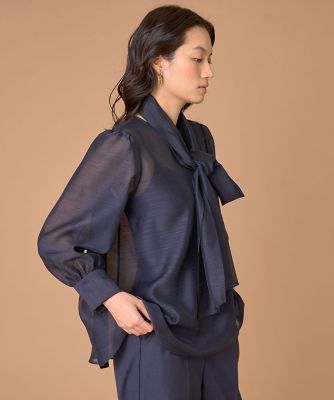 2WAYボウタイブラウス（7161182002） | INED (Women