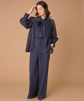2WAYボウタイブラウス（7161182002） | INED (Women