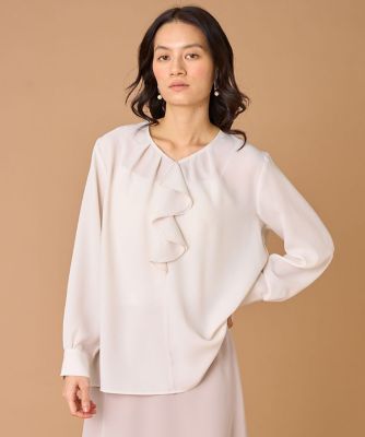 ラッフルブラウス（7161182004） | INED (Women)/イネド
