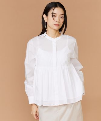 ＜INED L (Women/大きいサイズ)＞《大きいサイズ》レイヤードブラウス（７１６１１８２８０７）