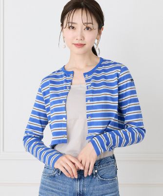 ルミノア ボーダーショートカーディガン SHORT CARDIGAN