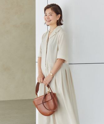 三尋木奈保コラボ》テーラードカラーワンピース《着丈が選べる