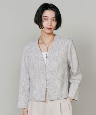 INED (Women)/イネド からみ織りジャケット（７１６２１４１０１５）