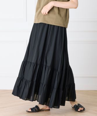 ティアードギャザースカート（7162152018） | INED (Women