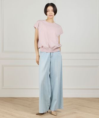 フレンチスリーブサマーニット（7162170021） | INED (Women