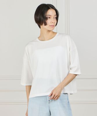 INED L (Women/大きいサイズ)/イネドＬ 《大きいサイズ》Ｔシャツ風ニット（７１６２１７０８２０）