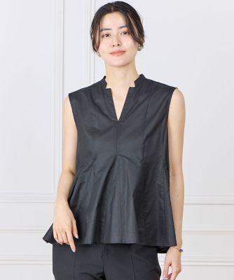 INED (Women)/イネド 切り替えフレアブラウス｜凛と涼しげな美シルエットのシアータッチ（７１６２１８２０１６）