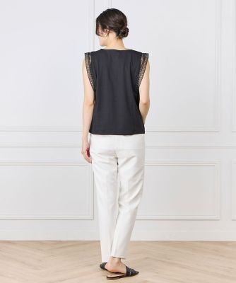 レースノースリーブカットソー（7162190020） | INED (Women
