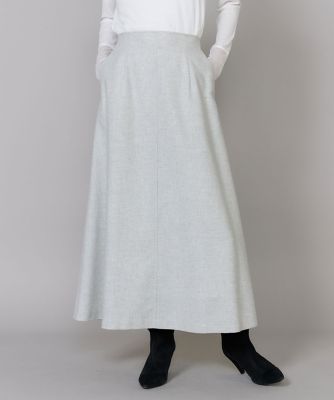✨美品✨アドーア ラインニットスカート 定価5万 Iライン モダン 上品 Aラインフレアスカート《MANTECO》｜ 美しい落ち感と上質素材