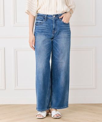 スリムストレートデニム Pink Pepper Midrise