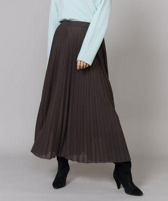 ニットプリーツスカート（7164152005） | INED (Women