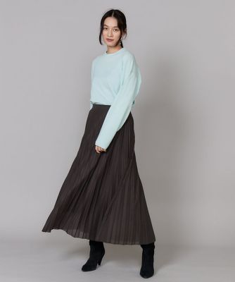 ニットプリーツスカート（7164152005） | INED (Women