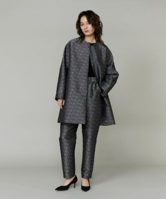 ノーカラーAラインコート（8050114902） | la veille