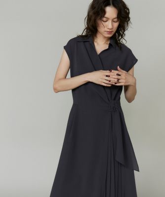 ＜la veille by SUPERIOR CLOSET (Women)＞《大きいサイズ》アシンメトリーワンピース（８０５０１２１８０１）