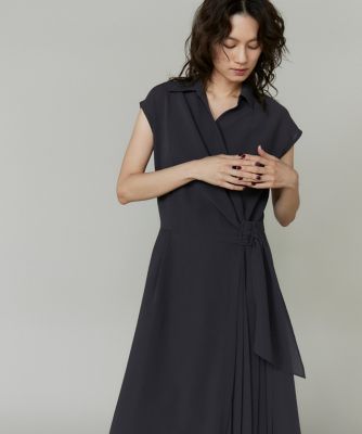 maison celon アシンメトリーワンピース アイボリー asymmetry drape cami dress（ドレス）｜célon（セロン