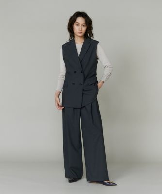 えりページです^ - ^2個セットです^ - ^ 大きいサイズ》ダブルブレストジレ（8050141803） | la