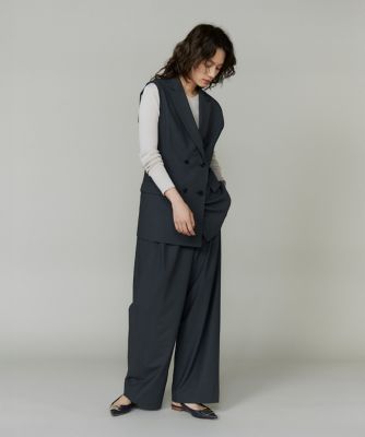 大きいサイズ》ダブルブレストジレ（8050141803） | la