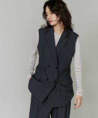 ＜la veille by SUPERIOR CLOSET (Women)＞ダブルブレストジレ（８０５０１４１９０３）