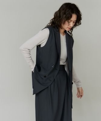 cocotheoryluxe 23AW live2 ダブルブレスト ジレ ダブルブレストジレ（8050141903） | la veille by