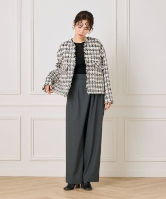 LINTONノーカラージャケット （8050141906） | la