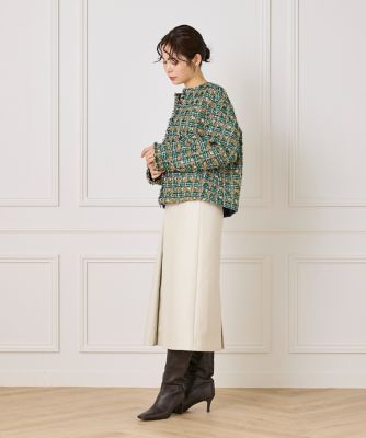 Rene☆ルネ・美品ホワイト テーラードジャケット36サイズ・R黒釦・綿ナイロン Rene☆ルネ・美品ホワイト テーラードジャケット36サイズ・R黒釦