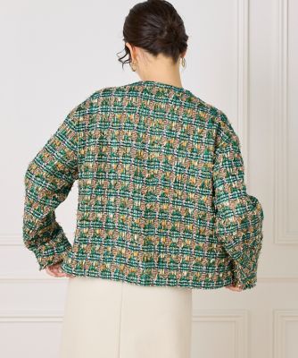 45R 未使用スカラップレース刺繍 ノーカラージャケット(ダークグリーン) カワサキNinja ZX-25Rのワンメイクレース「Ninja Team Green cup」2024