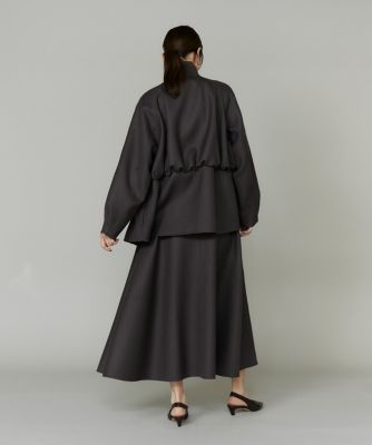 美品 マルティニーク 定価3万1千 洗える ウエストギャザー ボリュームブルゾン size SHORTあり］ウエスト ギャザー ブルゾン