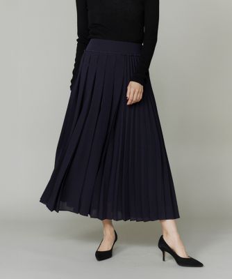 大きいサイズ》アシンメトリープリーツスカート